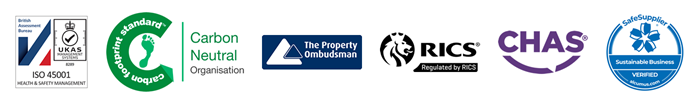 Logos of our professional accreditations